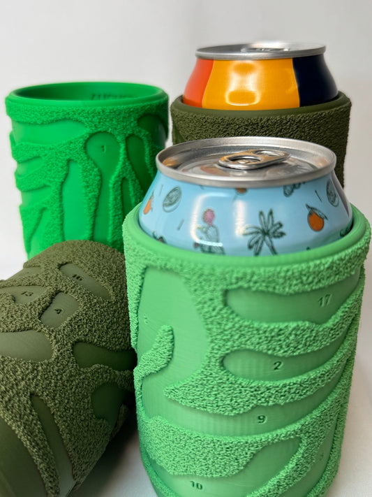 Augusta Golf Course Coozie with Magnetic Ball Marker
