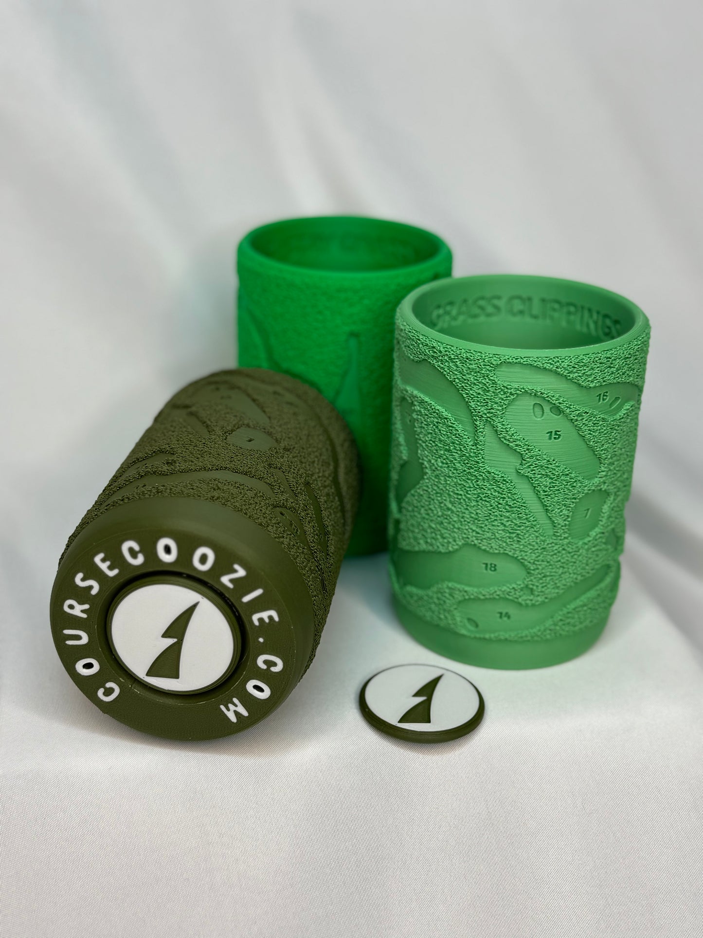 Grass Clippings | Rolling Hills - Official Course Coozie with Magnetic Ball Marker